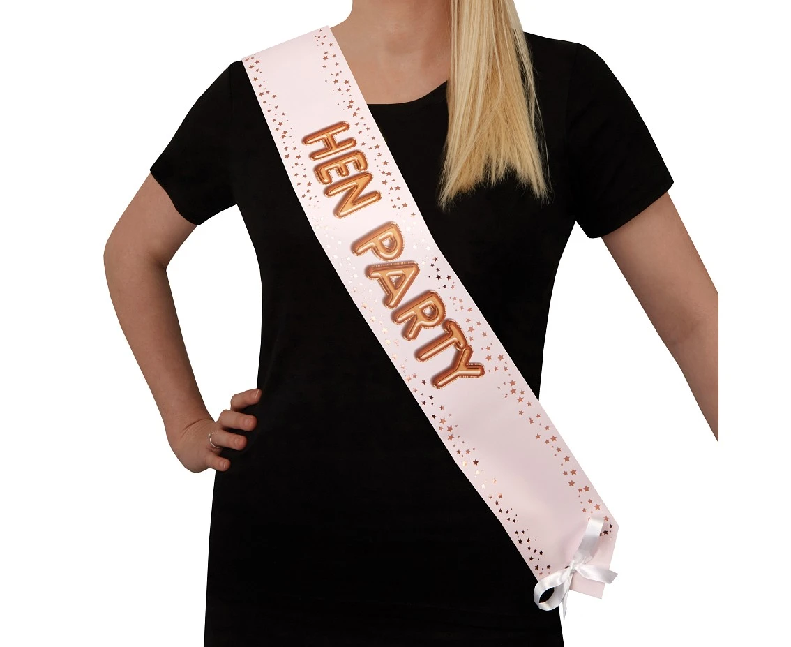 Hen Party Sash Glitz & Glamour, 4 Pcs